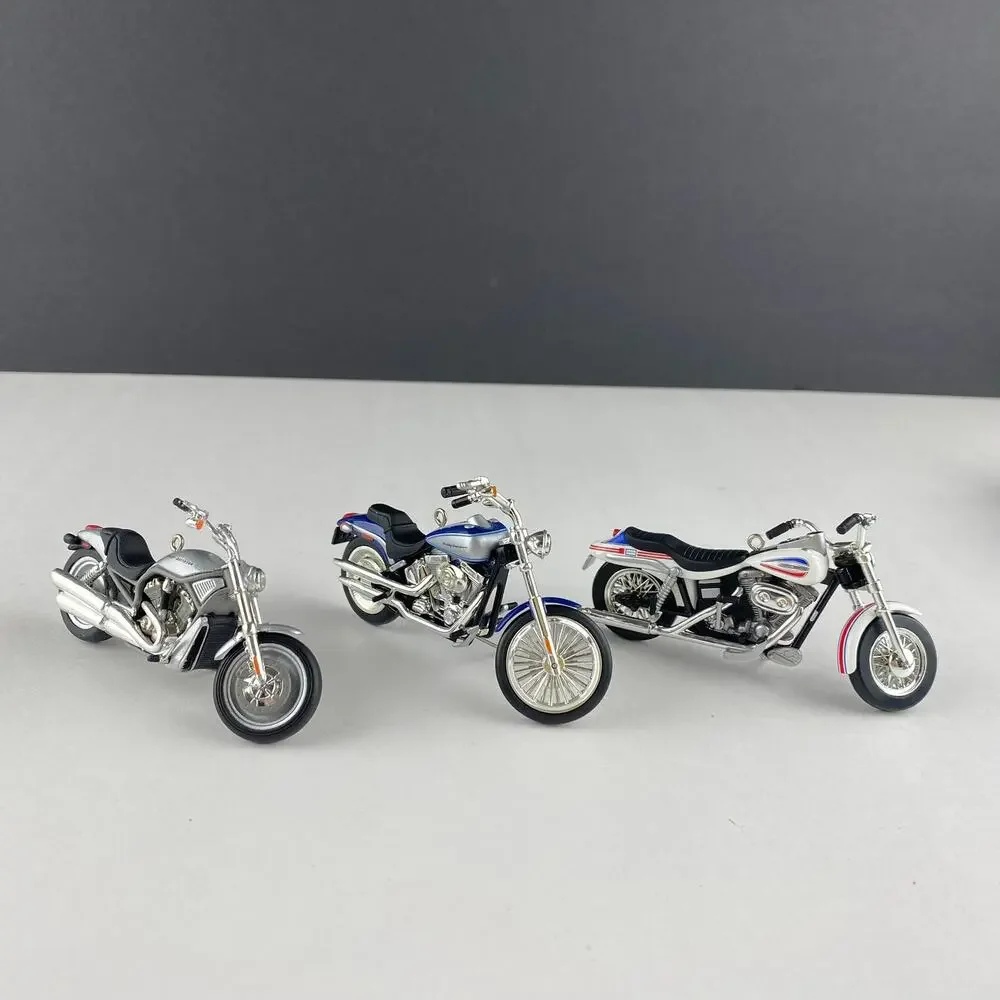 Vintage Hallmark Harley Davidson Motorcycle Milestones Ornaments Lot of 3 Boxed